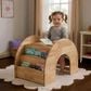 Eastern Shore Jupiter Play Table-Bookcase in Natural, , large