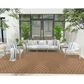 Nourison Twist Reversible 9" x 12" Natural Indoor/Outdoor Area Rug, , large