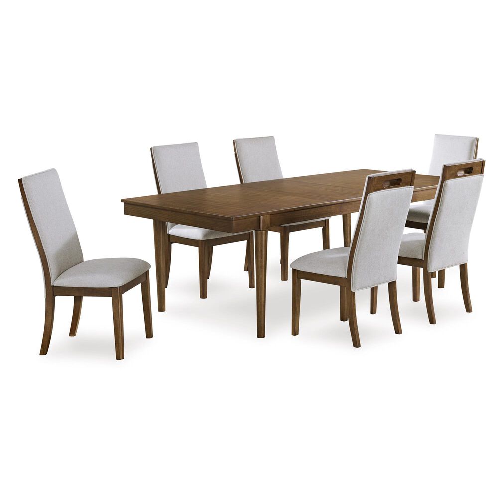Ashley Lyncott Dining Table and 6 Dining Chairs, , large