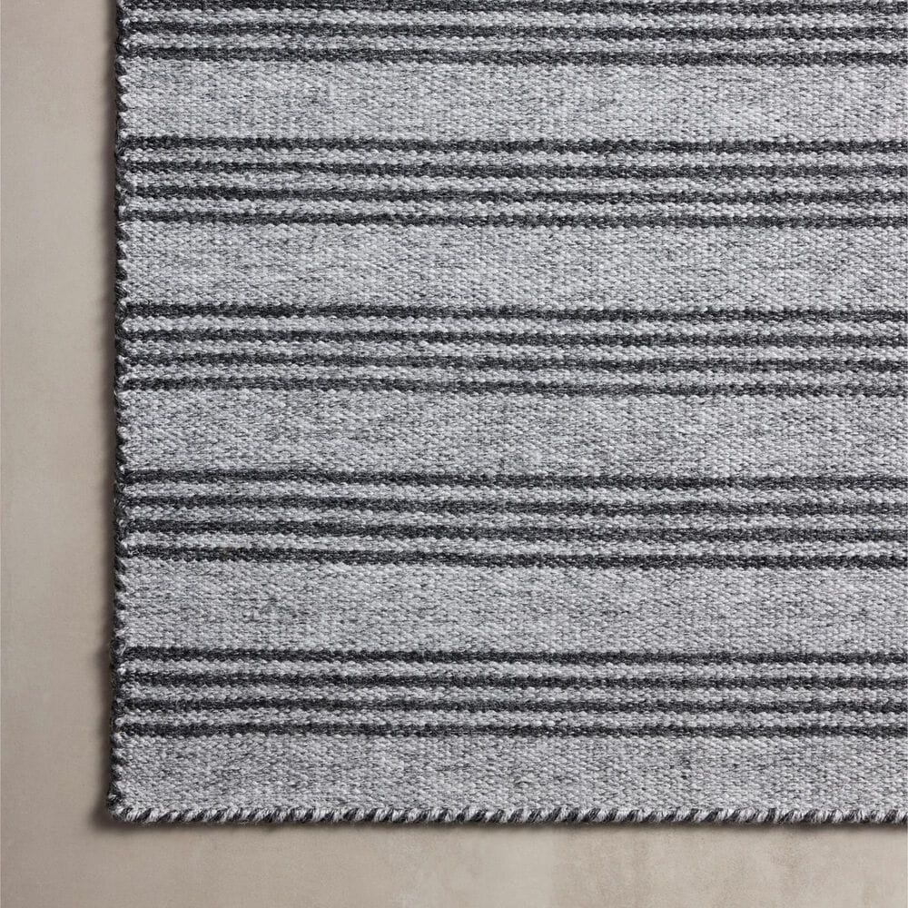 Magnolia Home Charlie Dove and Charcoal 5&#39; x 7&#39;6&quot; Indoor/Outdoor Area Rug, , large