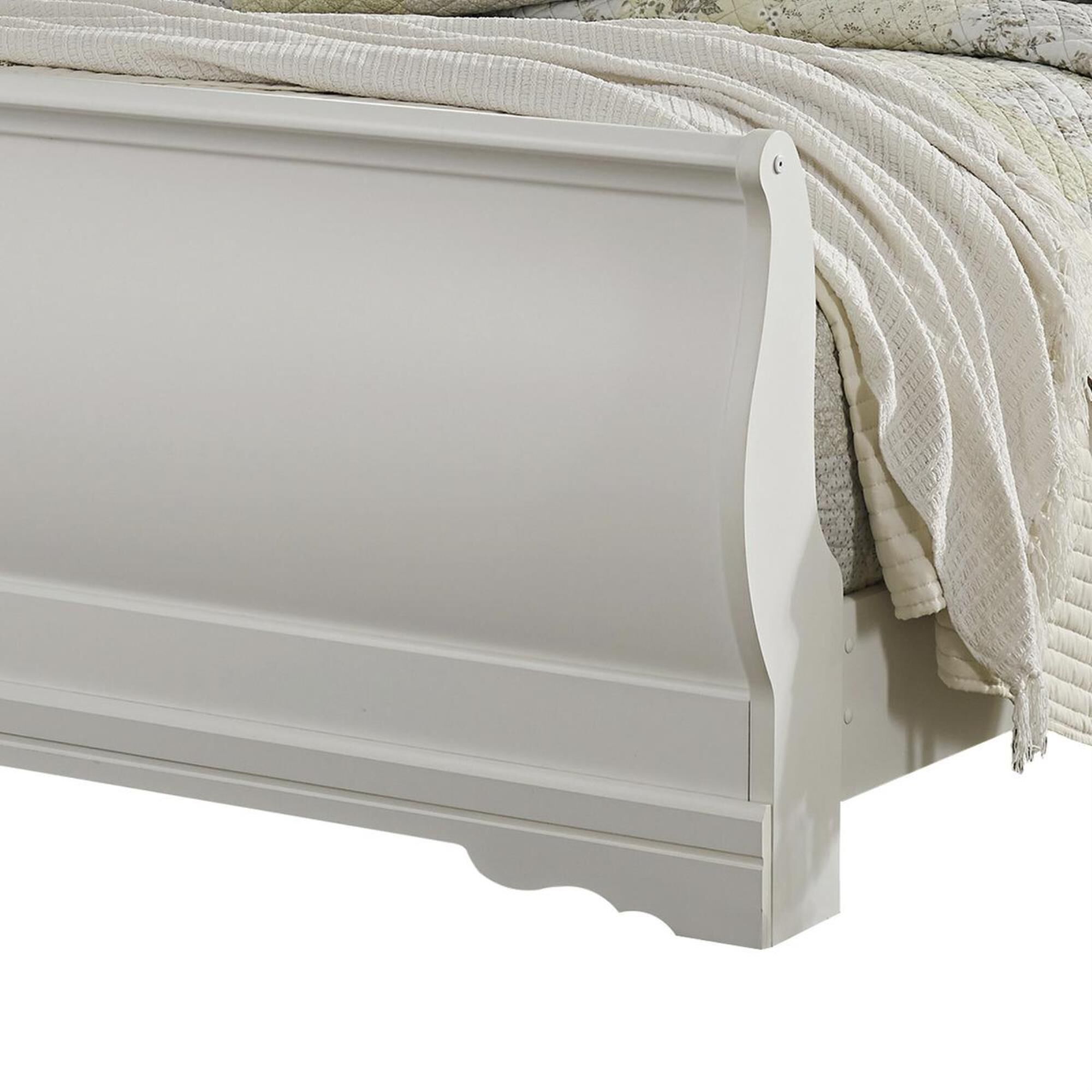 Anarasia white outlet queen sleigh bed