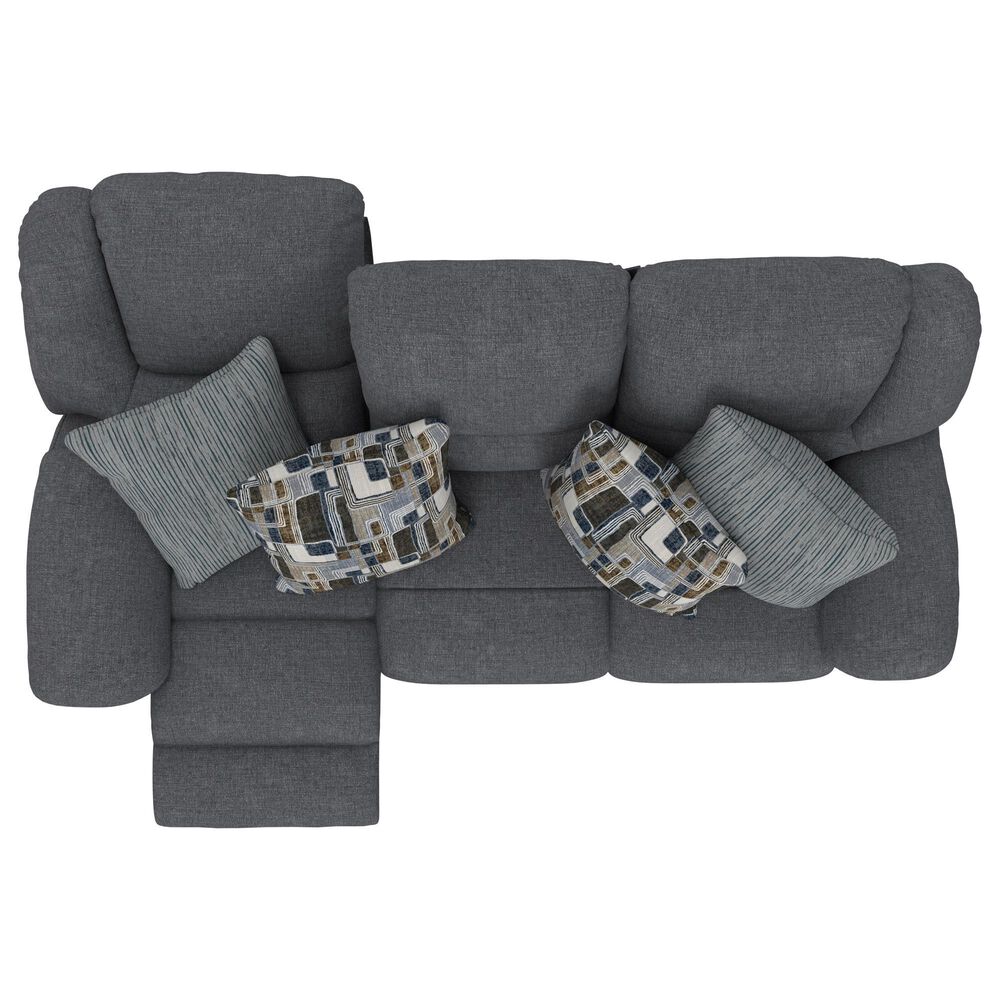 Catnapper Trifecta Power Reclining Sofa with Drop Down Table in Smoke, , large