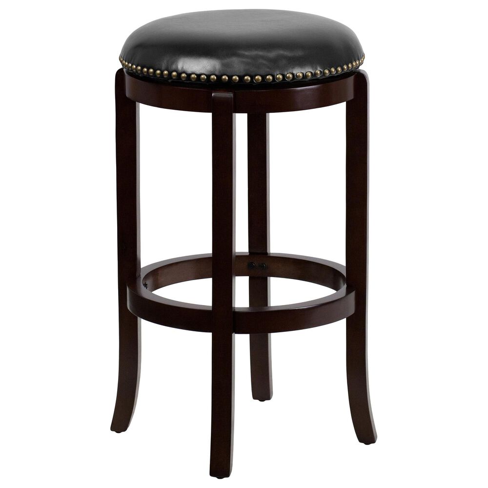 Flash Furniture 29" Swivel Barstool in Black, , large
