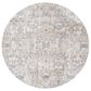 Surya Cardiff CDF-2310 Charcoal, Light Gray, Medium Gray, Camel and Blue 5"3" Round Area Rug, , large