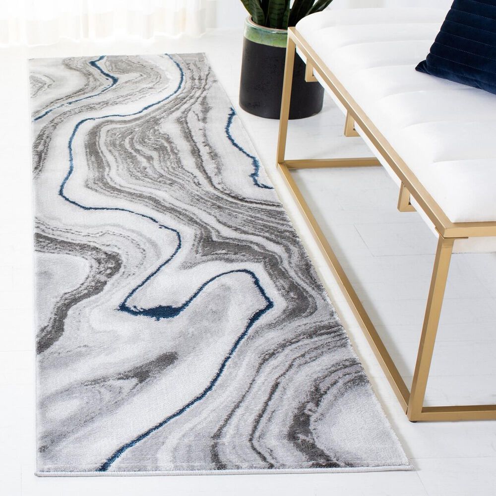 Safavieh Craft CFT819N 2&#39;3&quot; x 6&#39; Grey and Blue Runner, , large