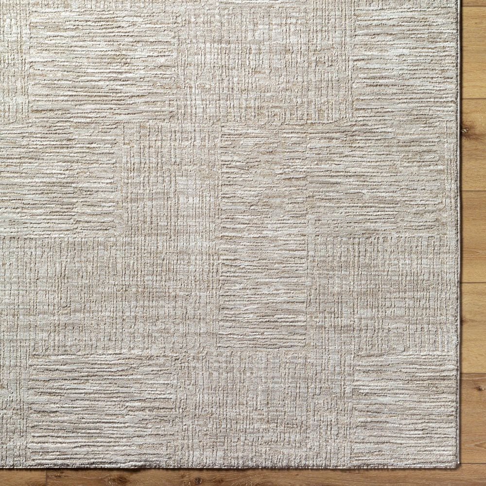 Surya Masterpiece Light Gray, Medium Gray and Cream 5&#39; x 7&#39;5&quot; Area Rug, , large