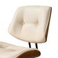 HOMLUX Ergonomic Swivel Office Chair with Button-Tufted Cushion in White, , large