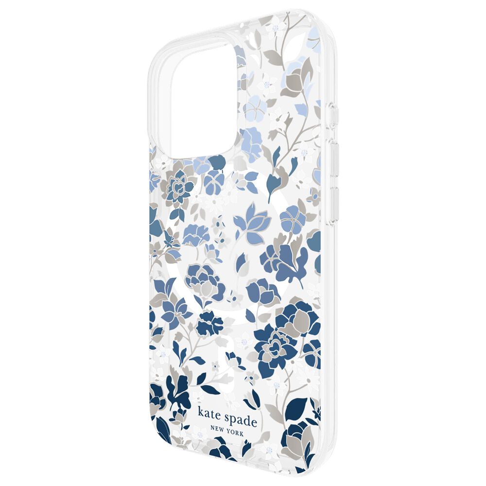 Kate Spade Protective MagSafe Case for Apple iPhone 16 Pro in Flowerbed Blue, , large