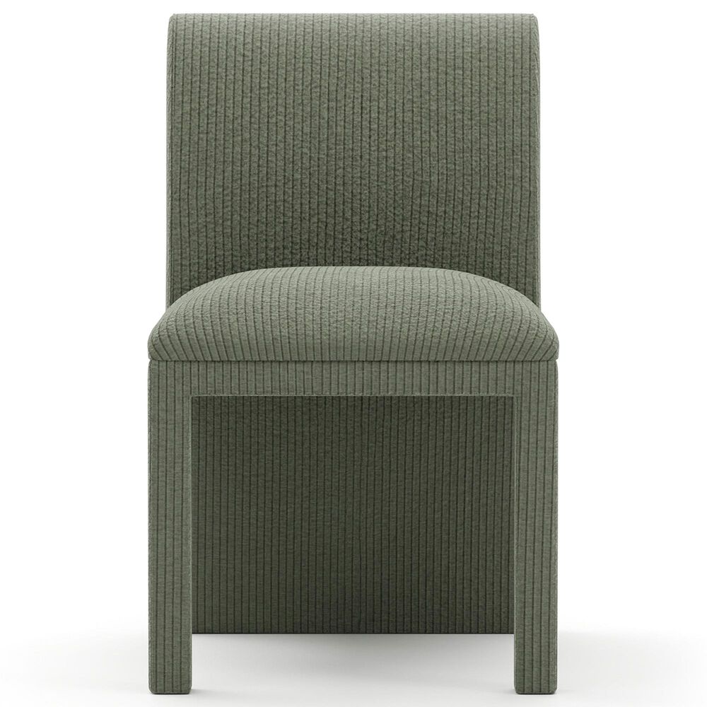 Caracole Classic Precipice Side Chair in Velvet Eucalyptus, , large