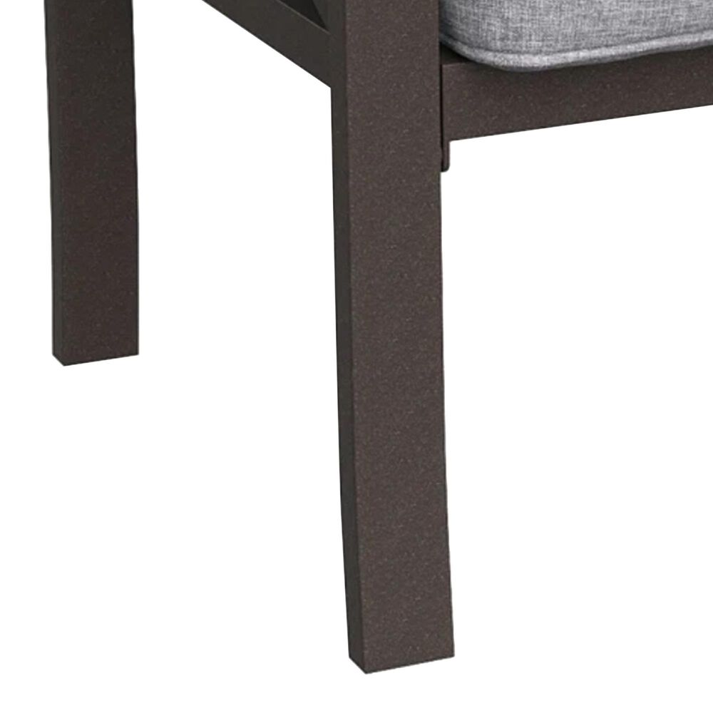 Hearth and Haven 26" Patio Ottoman in Dark Gray (Set of 2), , large