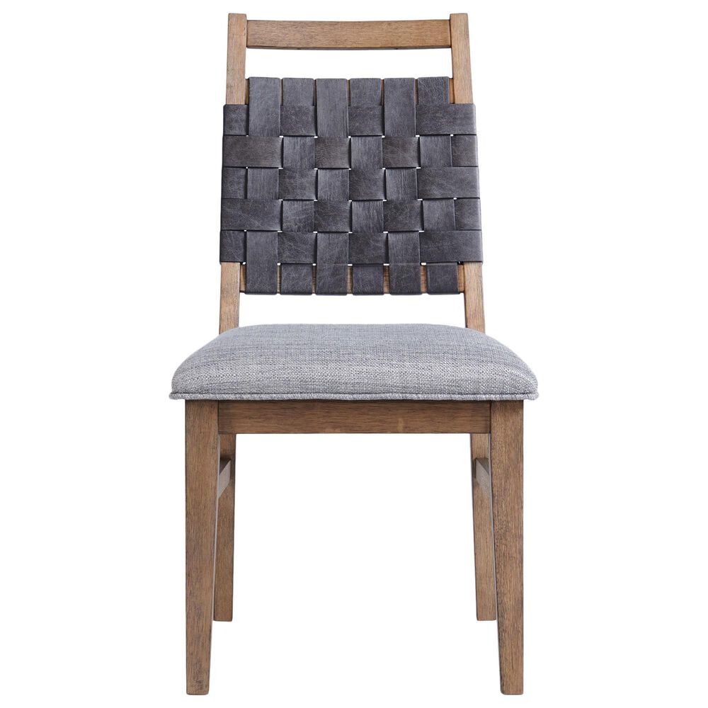 Hawthorne Furniture Oslo 6-Piece Rectangular Dining Set with 24&quot; Leaf in Weathered Chestnut, , large