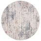 Safavieh Invista INV432A 6"7" Round Cream and Grey Area Rug, , large