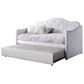 Pacific Landing Upholstered Daybed with Trundle in Pearl White, , large
