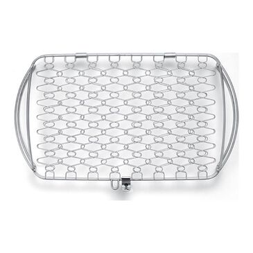 Weber Large Stainless Steel Fish Basket, , large