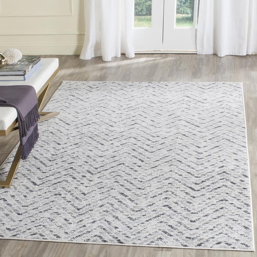 Safavieh Adirondack ADR104N-4 4&#39; x 6&#39; Ivory/Charcoal Area Rug, , large
