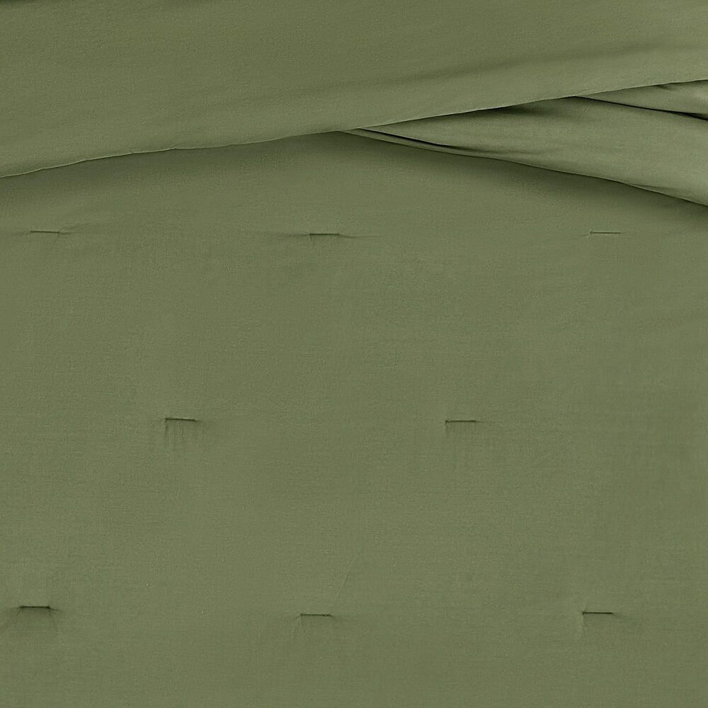Pem America Essential Cotton 3-Piece King Comforter Set in Green, , large