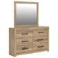 Ashley Brozmont 5 Piece Queen Panel Bedroom Set in Natural Brown, , large