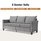HOMLUX 5-Piece Outdoor Conversation Set in Dark Gray, , large