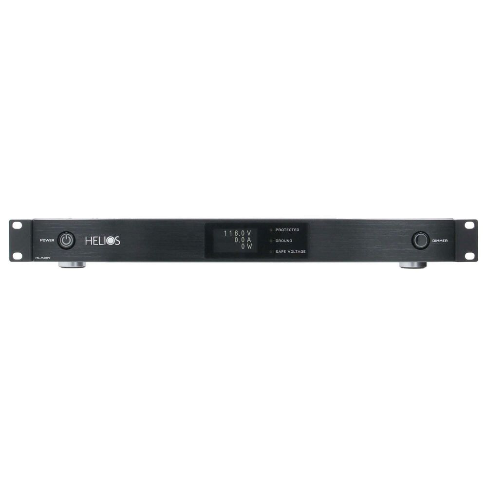 Helios 8-Outlet Rack Mountable Non Sacrificial Surge Protector in Black, , large