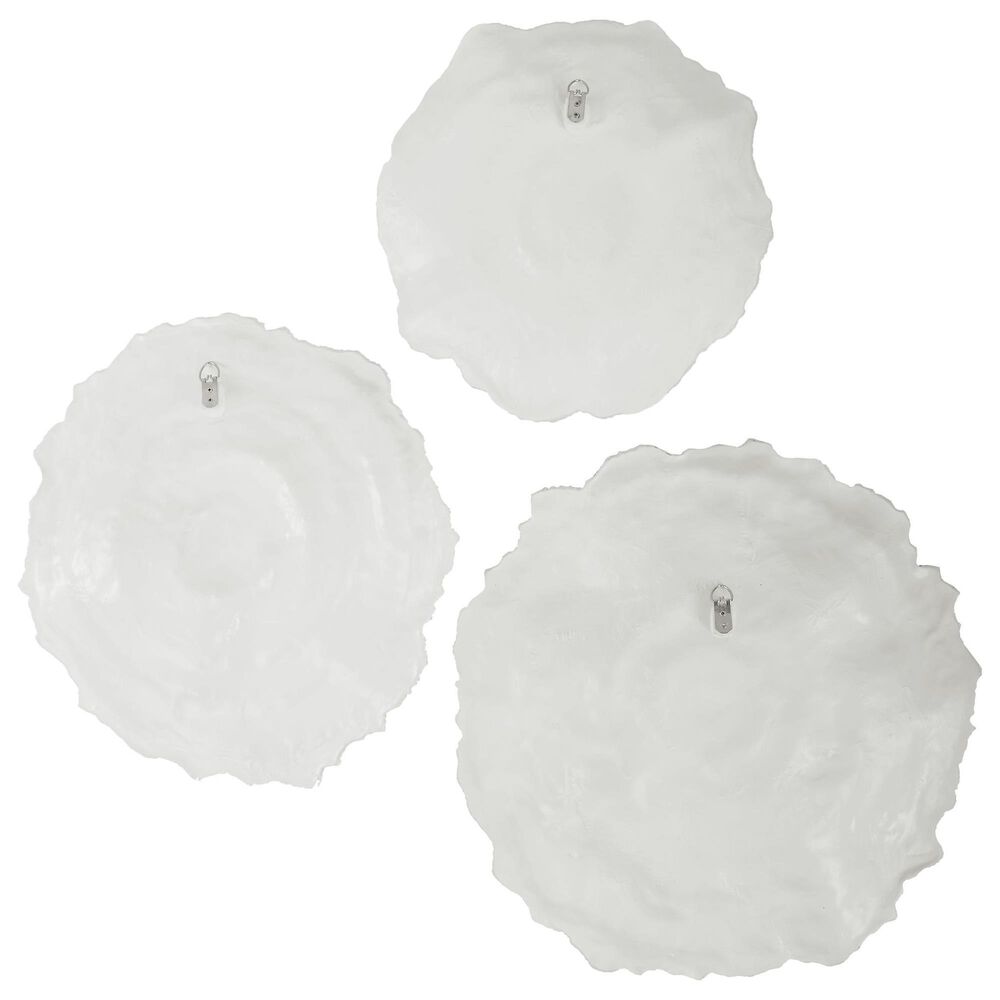Uttermost Ocean Gems 21&quot; x 22&quot; Wall Decor in Ivory and Tan &#40;Set of 3&#41;, , large