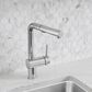 Blanco Linus 1.5 GPM Low-Arc Pull-Out Kitchen Faucet in Chrome, , large