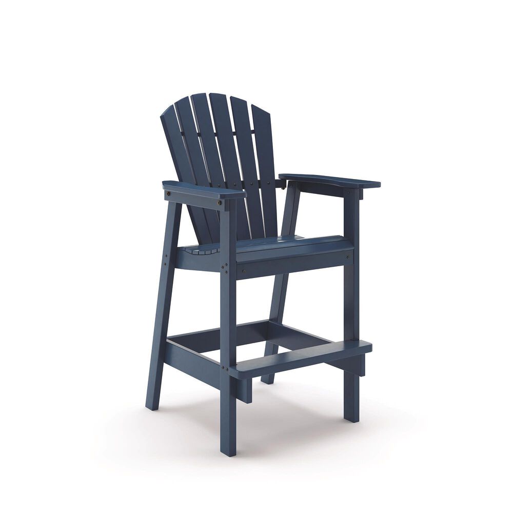 Oceanside Shellback Adirondack Bar Chair in Slate, , large