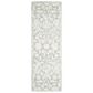Safavieh Micro-Loop Floral 2"3" x 8" Grey and Ivory Runner, , large