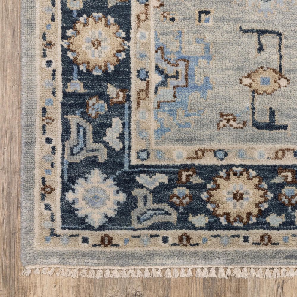 Oriental Weavers Majorca MAJ05 Grey and Blue 9&#39; x 12&#39; Area Rug, , large