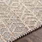 Surya Ingrid Black, Light Gray and Gray 10" x 14" Area Rug, , large