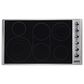 Viking Range 36" Electric Radiant Cooktop in Stainless Steel and Black, , large