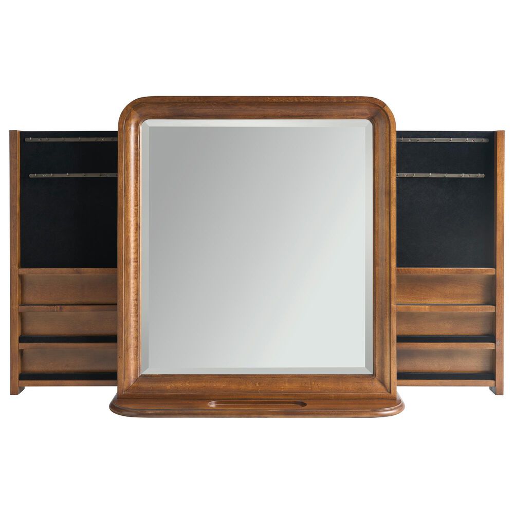 Universal Furniture New Low Dresser Mirror in Cognac, , large