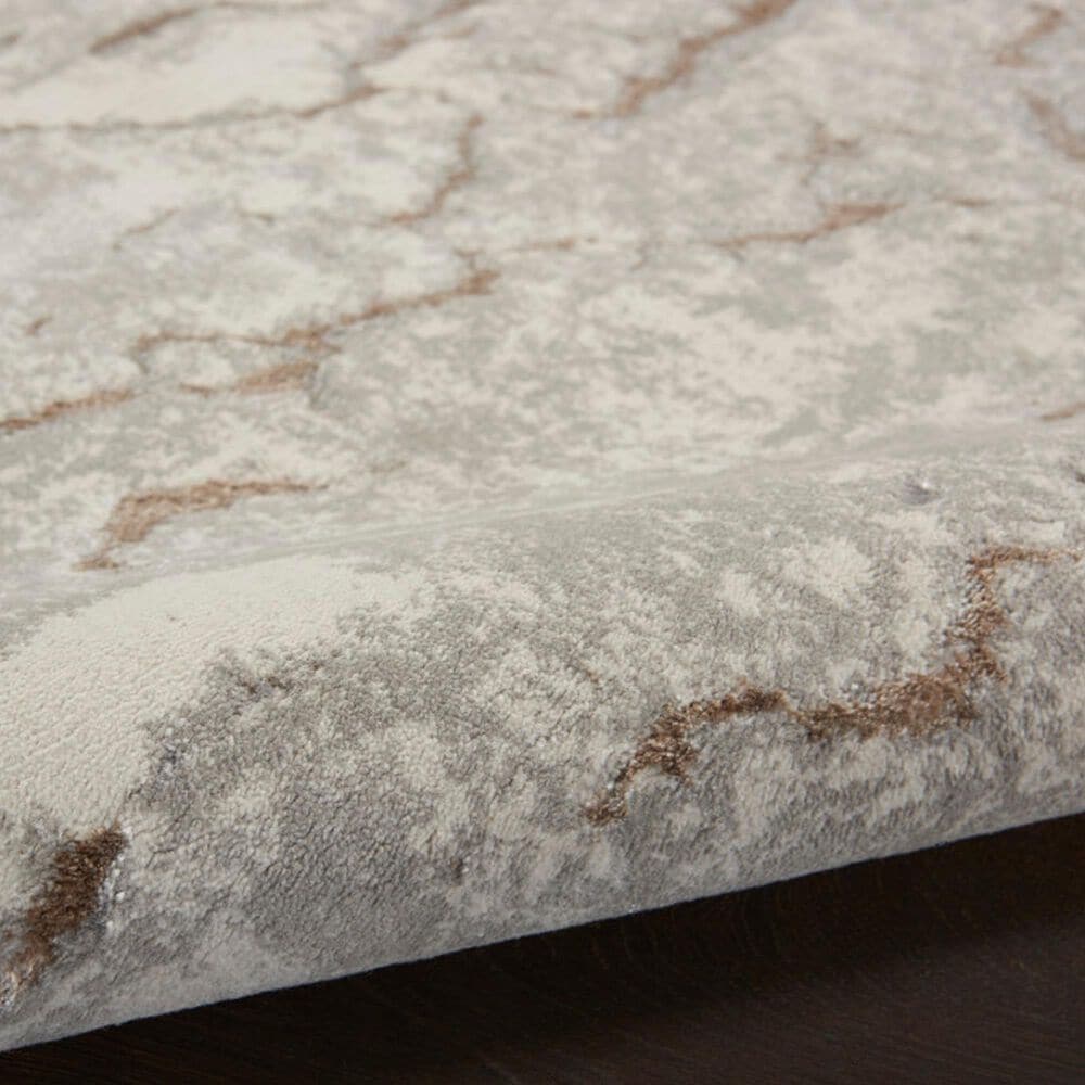 Nourison Metallic 8&#39; x 10&#39; Grey Mocha Area Rug, , large