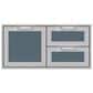 Hestan 42" Double Drawer and Storage in Pacific Fog, , large