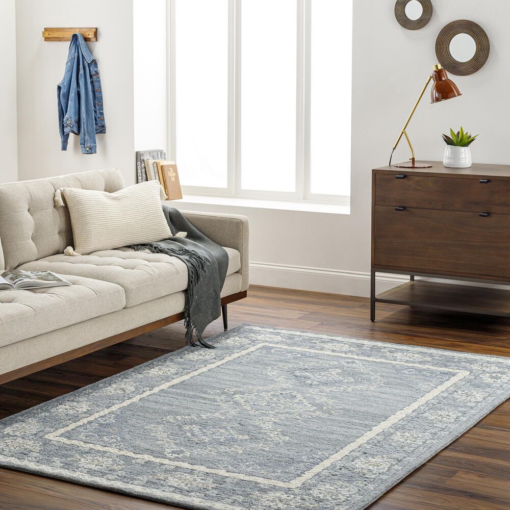 Surya Addyson 8&#39; x 10&#39; Ivory, Pale Blue and Dusty Sage Area Rug, , large