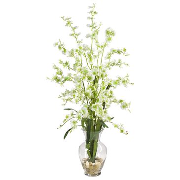 Nearly Natural Inc Dancing Lady Liquid Illusion Silk Flower Arrangement in Green, , large