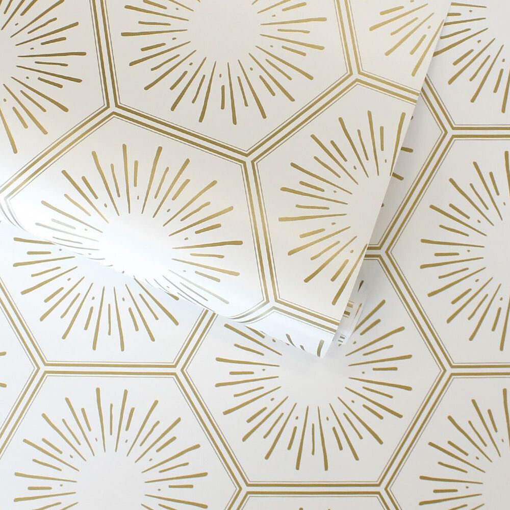 Tempaper Hello Sunshine 198&quot; x 20.5&quot; Peel and Stick Wallpaper in Sunset Gold, , large