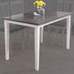 CorLiving Michigan Dining Table in White/Grey, , large
