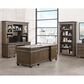 Wycliff Bay Carson Open Bookcase in Weathered Dove, , large