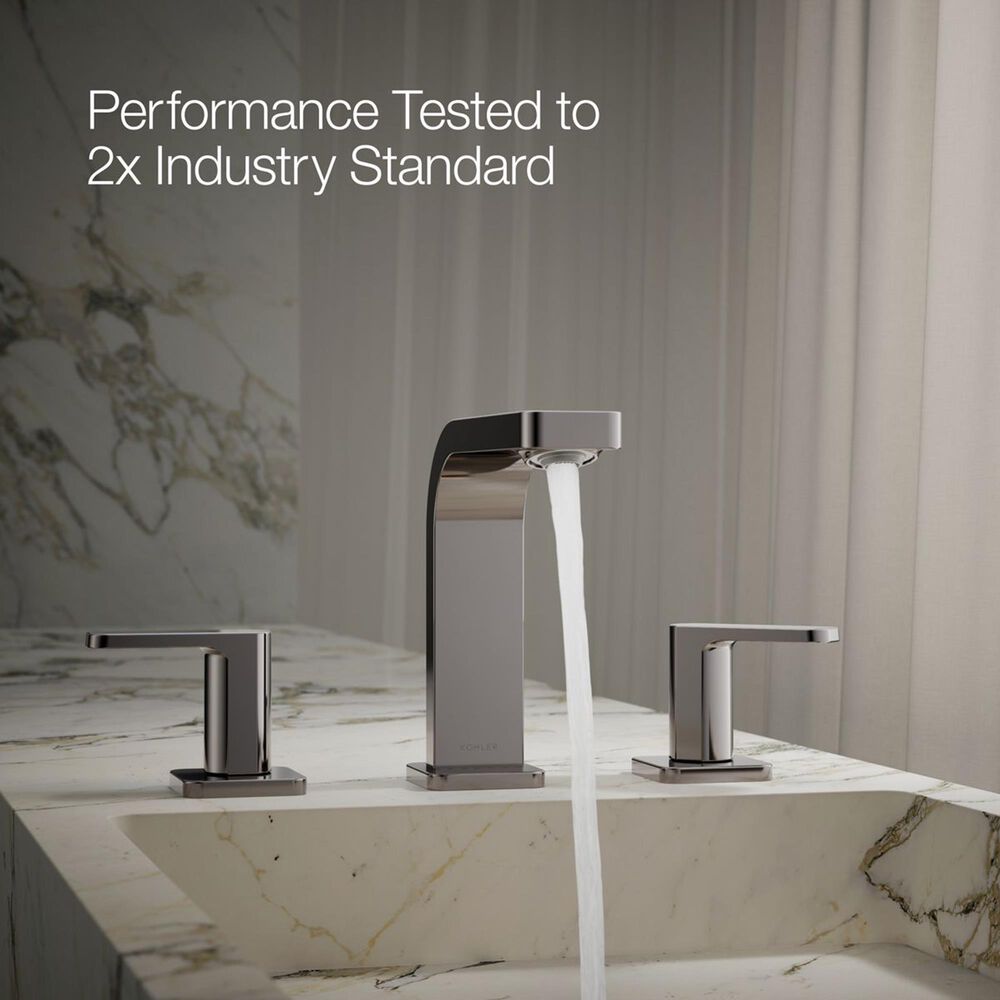 Kohler Parallel Widespread Bathroom Sink Faucet in Vibrant Titanium, , large