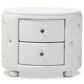 Baxton Studio Davina 2-Drawer Nightstand in White, , large