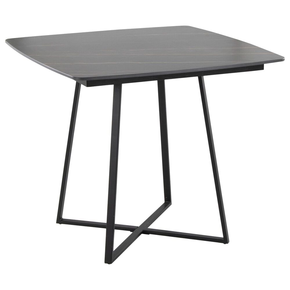LumiSource Cosmo Square Dinette Table in Black - Table Only, , large