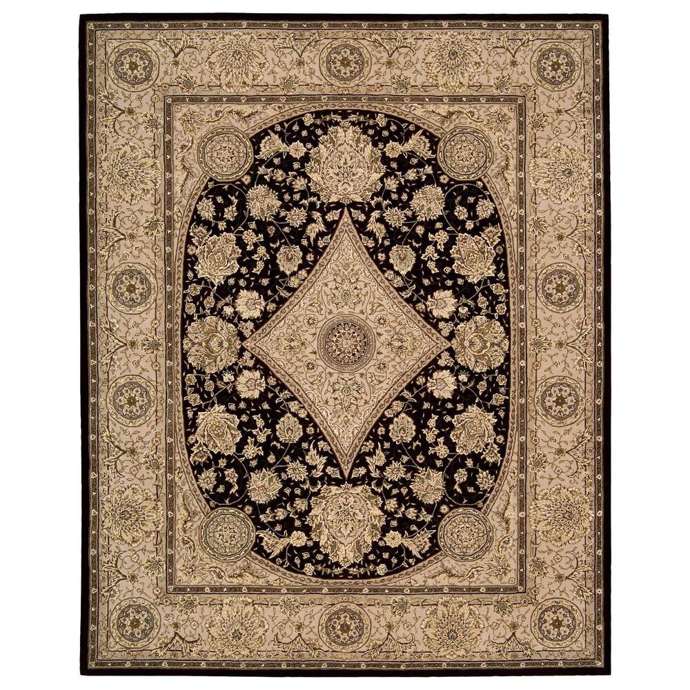 Nourison 2000-2239 3'9" x 5'9" Black Area Rug, , large