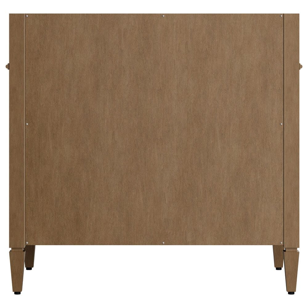 James Martin Brittany 36" Single Bathroom Vanity in Pecan with 3 cm Ethereal Noctis Silestone Top and Rectangular Sink, , large