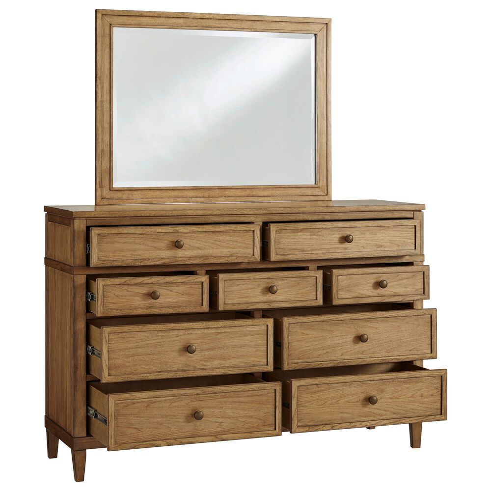 Ashley Sharlance 9-Drawer Dresser and Mirror in Brown, , large