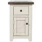 Waltham Madison County Chairside Table in Vintage White, , large