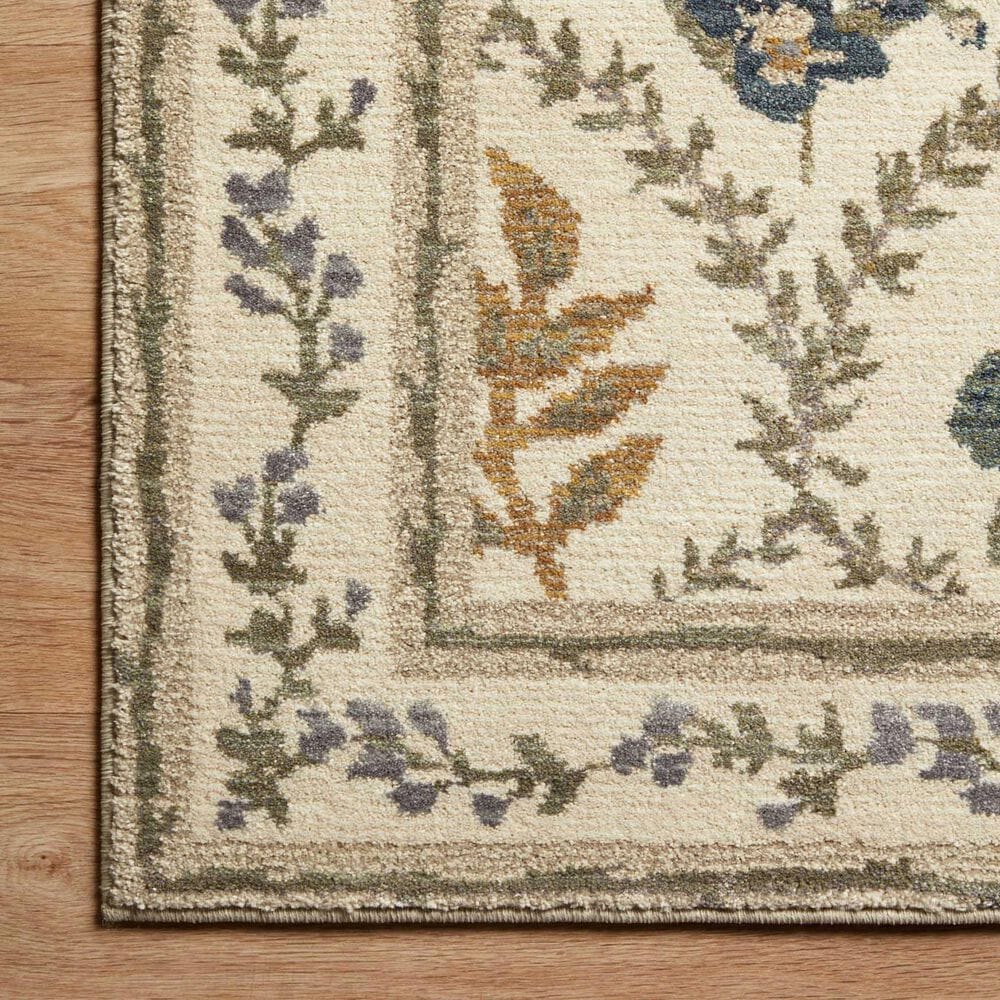Rifle Paper Co. x Loloi Fiore FIO-04 3&#39;7&quot; x 5&#39;7&quot; Ivory Area Rug, , large