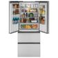 Haier 14.5 Cu. Ft. French Door Refrigerator in Fingerprint Resistant Stainless Steel, , large