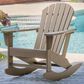 Ashley Sundown Treasure Patio Rocking Chair in Driftwood, , large