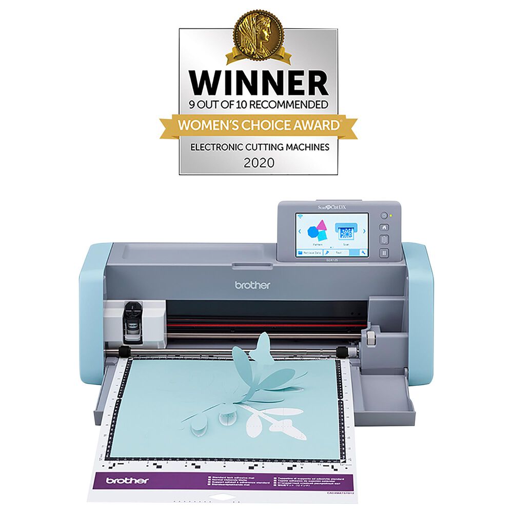 Electronic Cutting Machine with Built-in Scanner in Grey and Aqua | NFM