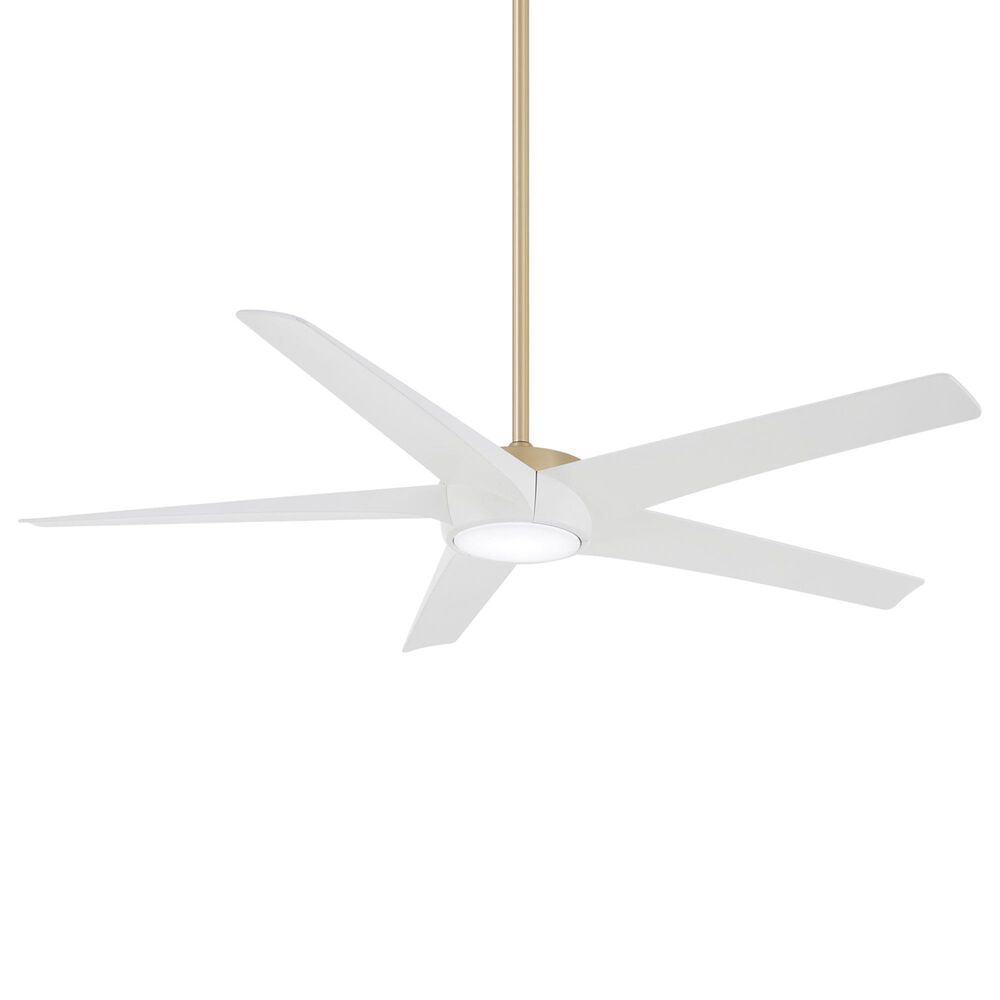 Minka-Aire Skymaster 65" Ceiling Fan with LED Light in Soft Brass, , large